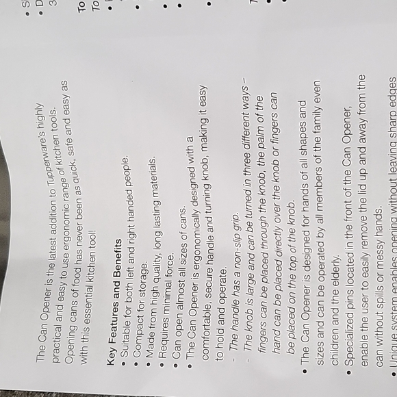 Tupperware Can Opener - Picture 6 of 8